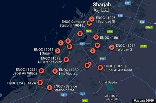 ENOC Petrol Stations Location