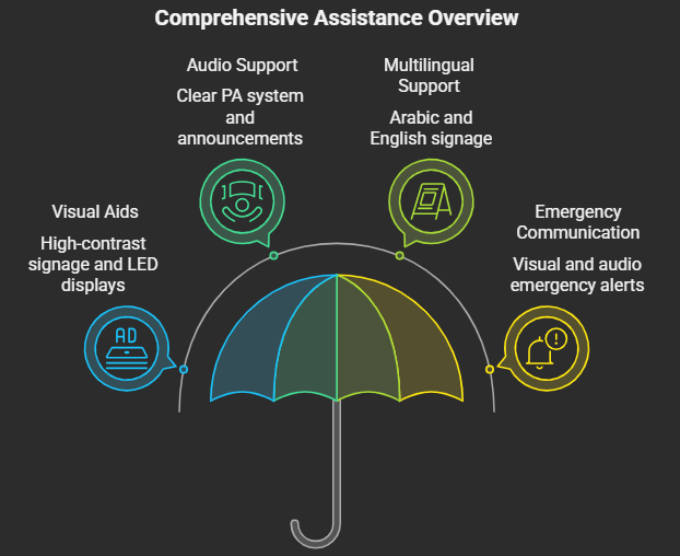 ADCB Metro Station Assistance Features