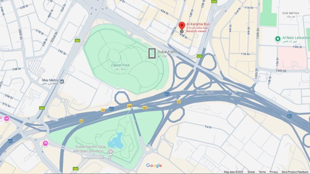 Al Karama Bus Station Location