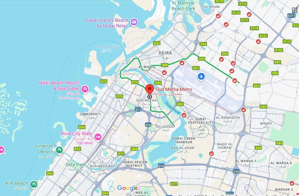 Oud Metha Bus Station Location