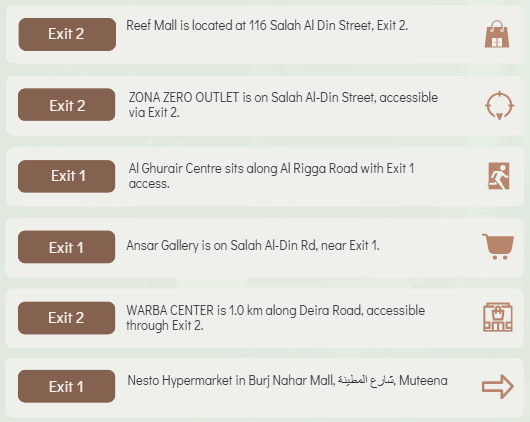 R17 – Al Rigga Dubai Metro Station
