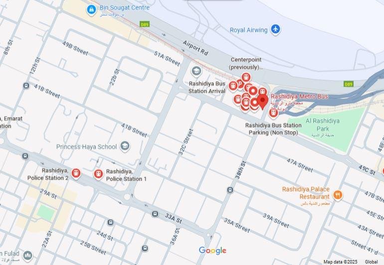 Rashidiya Bus Station Location