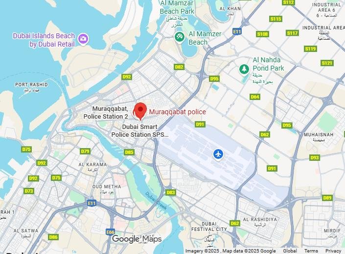 Muraqqabat Police Station Google Map