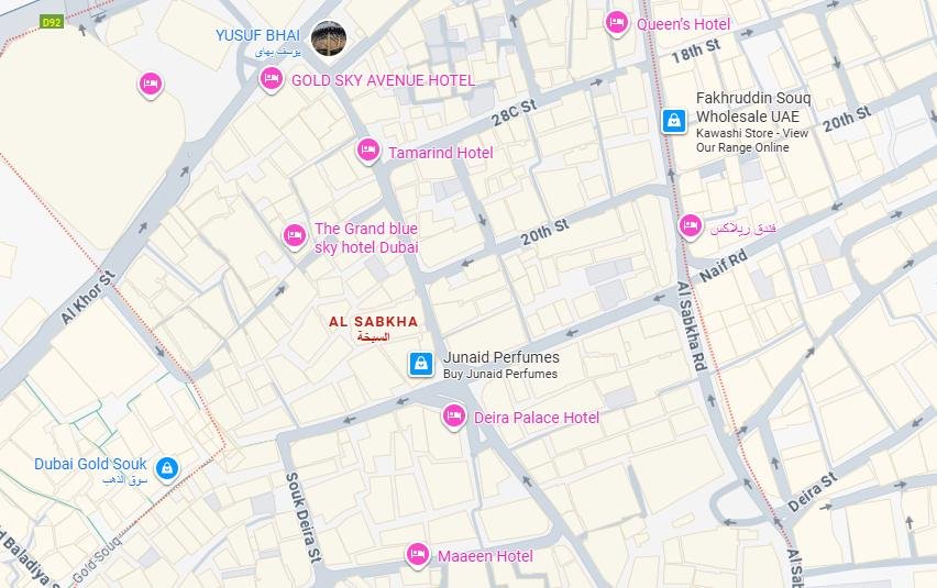 Al Sabkha Bus Station Location