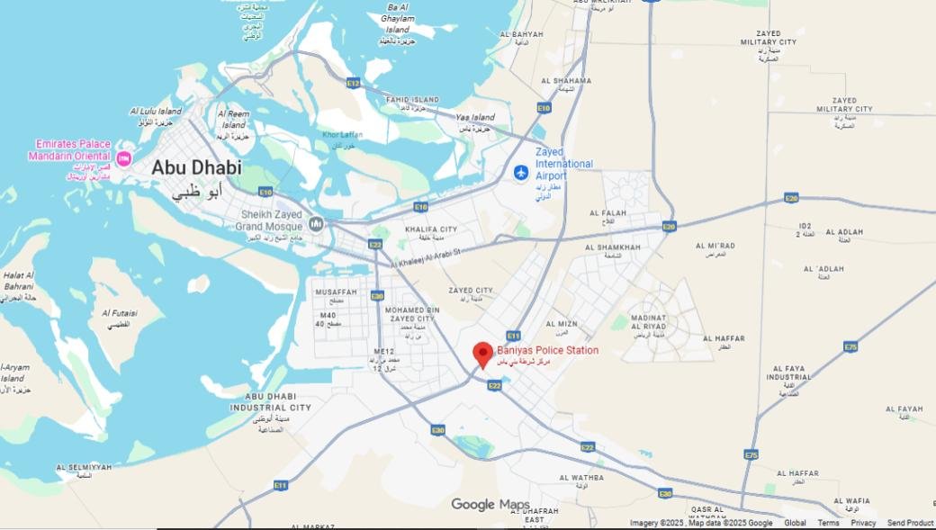 Baniyas Police Station Google Map