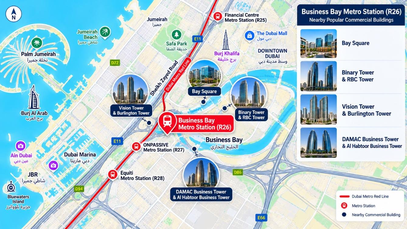 Business Bay Metro Station Nearby Communities